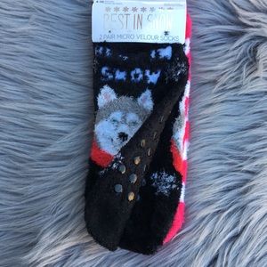 Best in Snow Velour Non-slip 2-pack socks